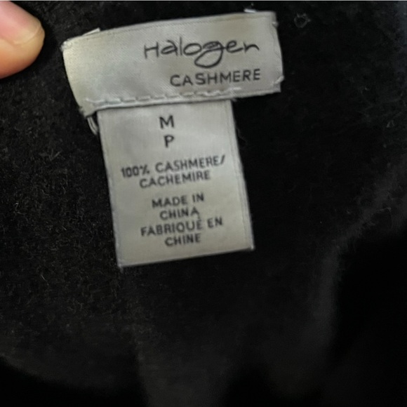 Halogen Black 100% Cashmere‎ Crewneck Sweater Size: M - Picture 4 of 7
